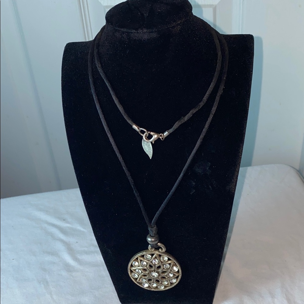 Coldwater Creek  Pendant Necklace Rhinestone Sparkling